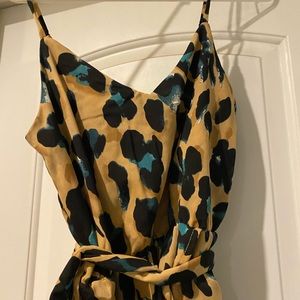 Two-strap , leopard print dress. Size medium